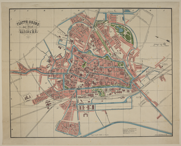217080 Plattegrond van de stad Utrecht (21e druk).